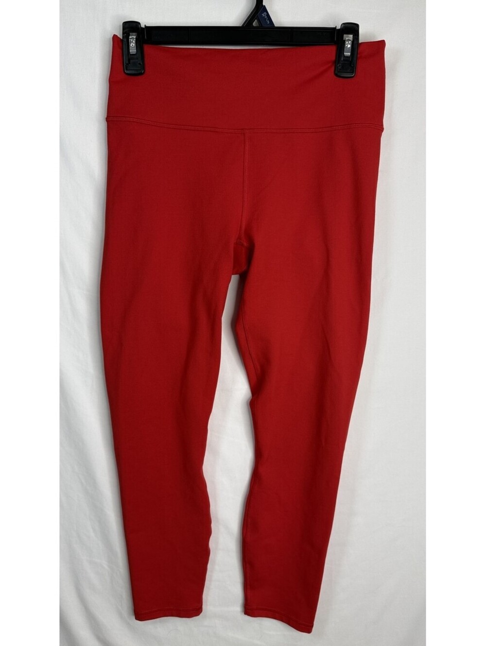 Fabletics PowerHold Leggings Women's L Red High Rise Compression Workout Yoga